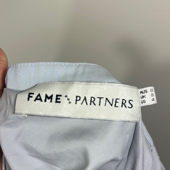 Fame and Partners Light Blue and Purple Floral Pleated Maxi Skirt A-line Size 4 - Picture 4 of 9